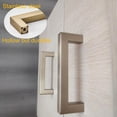thumbnail image 3 of 10 Pack Champagne Bronze Cabinet Pulls 3 3/4 Inch Drawer Pulls Square Cabinet Drawer Handles Cupboard Handles Modern Stainless Steel Kitchen Cabinet Hardware, 3 of 5