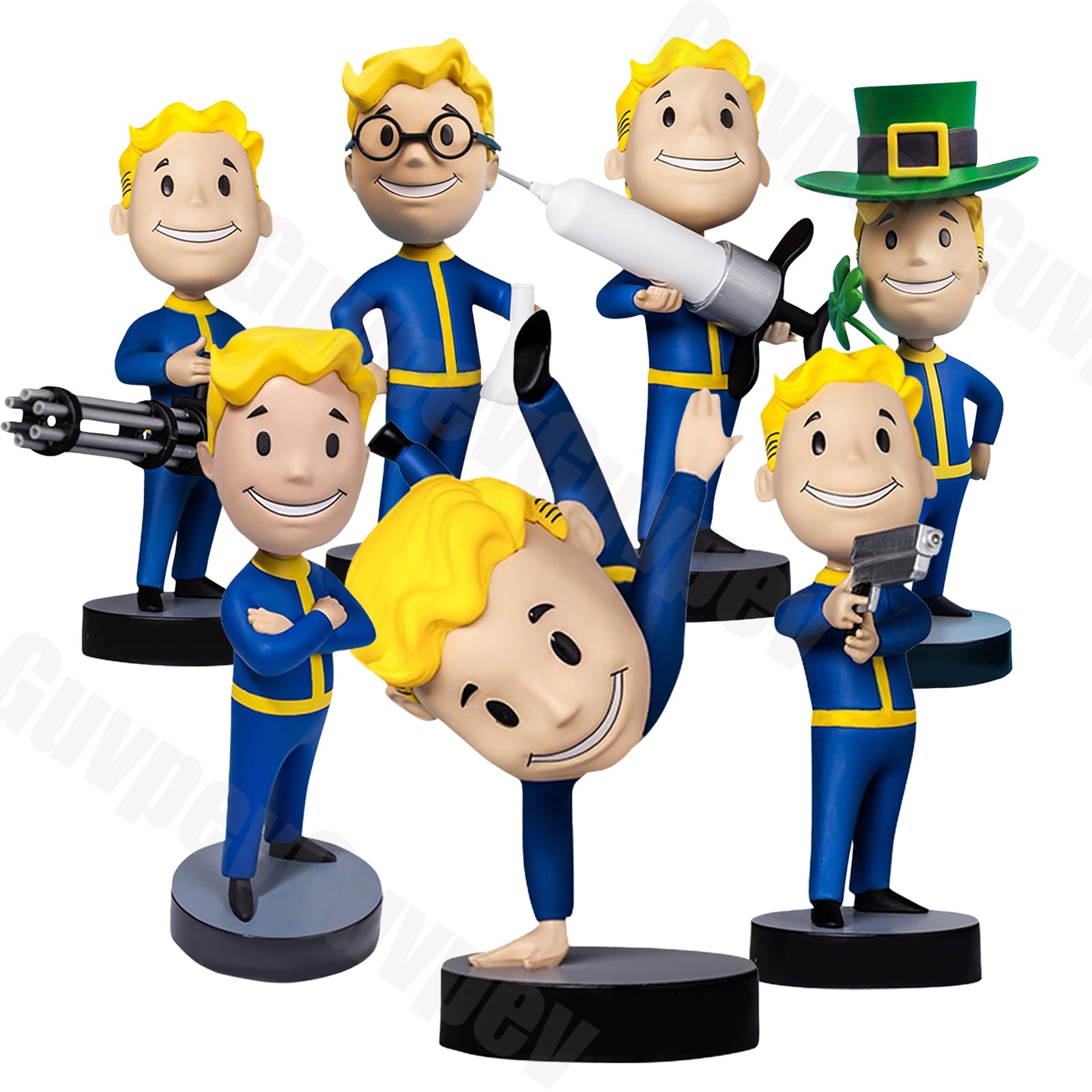 RuiDay Fallout Vault Boy – Figurine En PVC 15 Cm – Bobblehead Vault Boy – Cadeau Pour Gamers – Collection Fallout 4