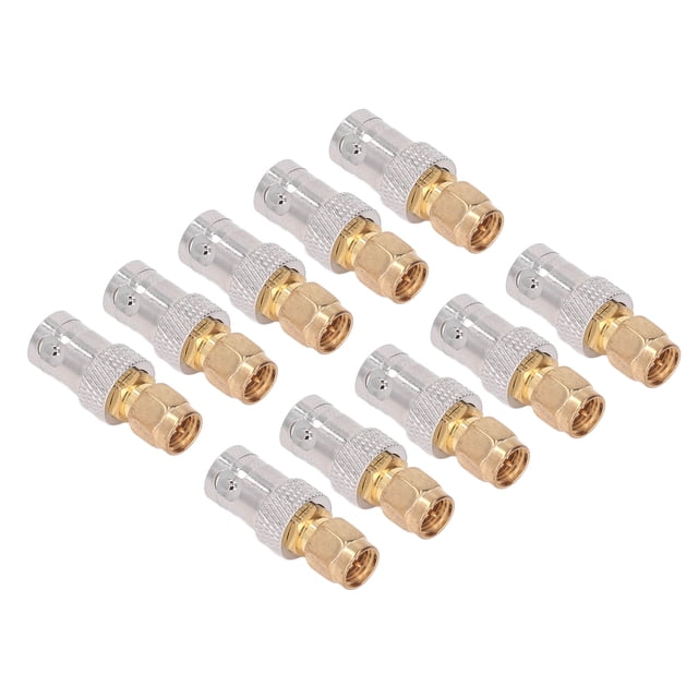 Juego De Conectores De Línea Coaxial, Adaptador De Cable Coaxial RF Conexión Firme Impedancia De 50 Ohmios Amplia Aplicación Para Radio