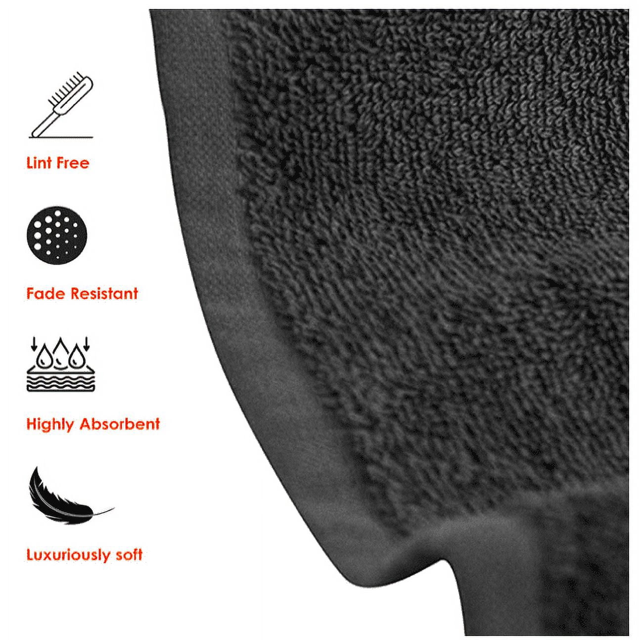 Quba Linen 100% Cotton Wash Cloths 12 Pack Bath Washcloth Facecloths, 12x12 Inches Large Bathroom Wash Cloth - Extra-Absorbent | Fingertip Towel | Hotel Towel| Spa Towel |
