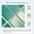 thumbnail image 3 of COMMOMY 10Pcs 3D Peel and Stick Wall Tile, Matte Green Peel Stick Tile Backsplash Kitchen Bathroom, Heat Water Resistant,Removable, 3 of 11