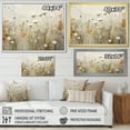 thumbnail image 4 of Designart "Fantasia Of Beige Wildflowers II" Wildflowers Floater Framed Canvas Prints, 4 of 5