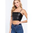 thumbnail image 1 of Blusa Bustier Top Vinipiel Tirantes Negro Cami Active USA Talla Grande Active USA T12296GN-2, 1 of 3