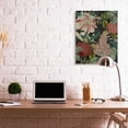 thumbnail image 2 of Stupell Industries Tropical Bohemian Floral Illustration Green Red Canvas Wall Art by Daphne Polselli, 2 of 6