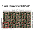 thumbnail image 3 of Homewish Rustic Flower Floral Fabric by the Yard 2 Yard,Monstera Plam Room Decor Fabric by the Yard,Green Red Fabric for Sewing For Kids,Luxury Bedroom Decor, 3 of 6