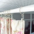 thumbnail image 3 of FACEGA 25Pcs Curtain Rings Polished Surface Curtain Clips Lasting Shine Drapery Clips with Rings White, 3 of 4