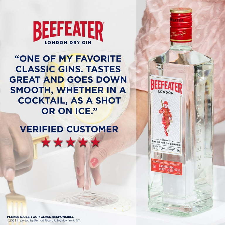 Beefeater London Dry Gin 750 ml, 88 Proof - Walmart.com