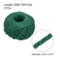 thumbnail image 2 of Uxcell 164 Feet 2mm Jute Twine, Jute Rope for Craft Projects Dark Green 2 Pack, 2 of 6