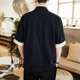 thumbnail image 4 of pstuiky Camisa de manga corta para hombre, Camisa de manga corta con cuello alto y botones sueltos informales de color liso para hombre camisas casuales para hombre xxxxxl, 4 of 7