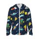 thumbnail image 1 of Fotbe Funny Spaceships Chaqueta con Protección Solar UPF 50+ para Hombre y Mujer, Camisa con Capucha y Bolsillos-Large, 1 of 7