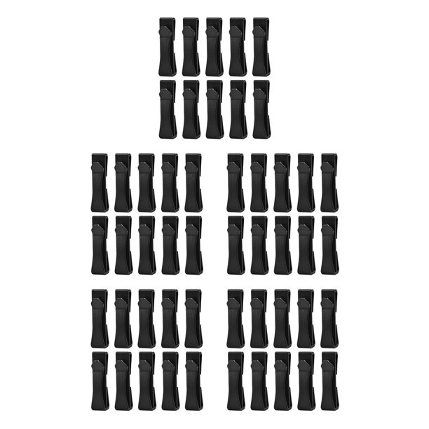 Wosthever 10 Pieces Belt Loop Slider Multipurpose Quick Connecting Strap Buckle Backpack Accessories Outdoor Slip Camping Keeper Bag Type2