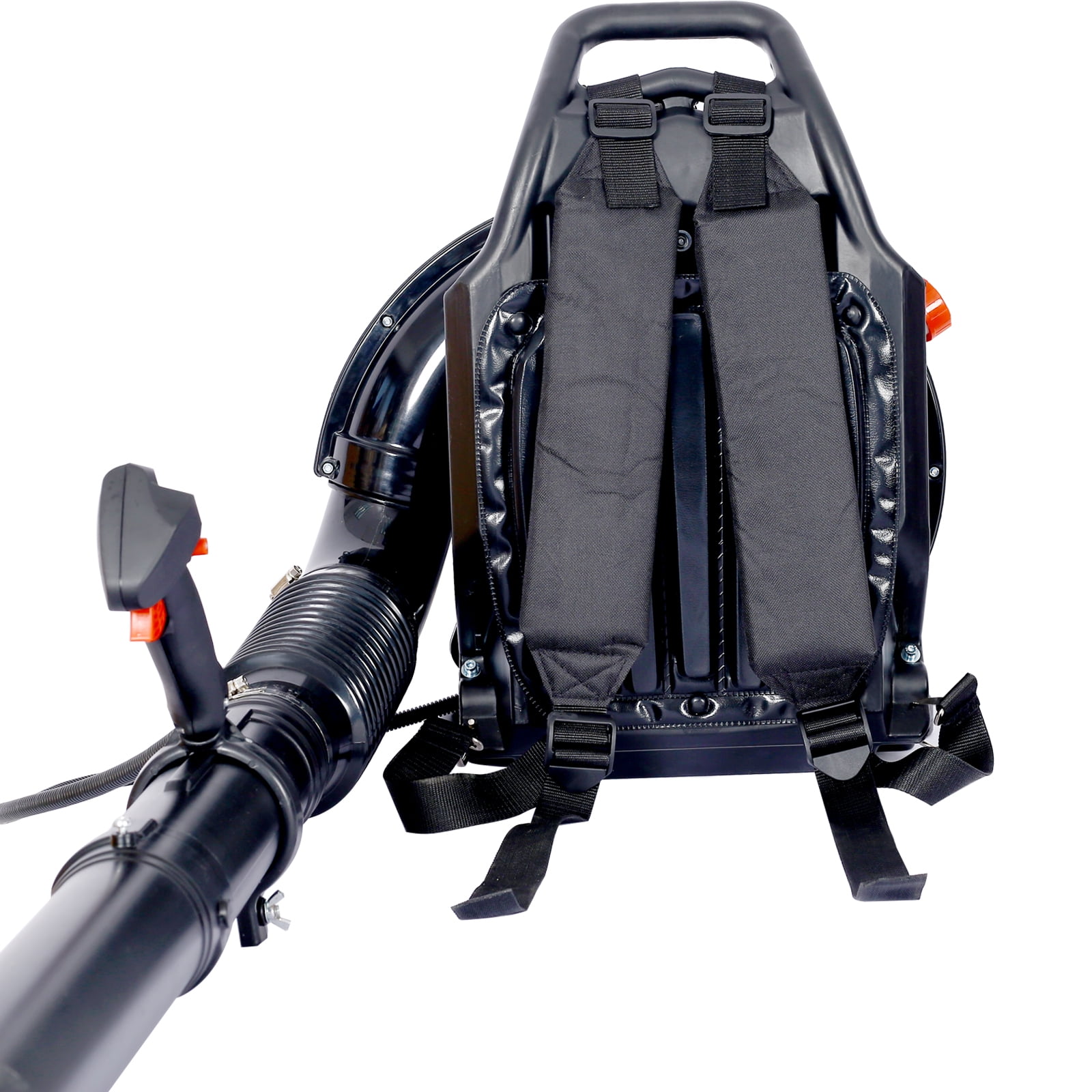 Backpack Leaf Blower, 63.3cc 2-Cycle Engine Gas Powered Leaf Blower with Nozzle Extension and Adjustable Straps for Lawn Garden Care, Max 750CFM