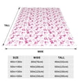 thumbnail image 3 of Fotbe Breast Cancer Awareness4 Manta de Franela Acolchonada con Estampado, Súper Suave y Esponjosa, Extra Grande para Sofá, Cama, Uso Todo el Año-50"x40", 3 of 7