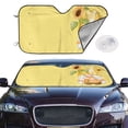 thumbnail image 2 of Uemuo Sunflower Gnomes 3 Pattern Accordion Car Windshield Sun Shade, Foldable Reflective Sun Visor for Car, Reflector Windshield Sunshade-Medium, 2 of 7