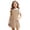 Khaki, variant on Girls Uniform Dress Sleeveless Crew Neck Jumper Dress A-Line Uniform Skirts with Pockets Back to School Dress Size 3-12 Years