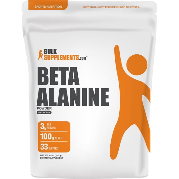 BulkSupplements Beta Alanine Powder - 100 Grams (3.5 oz)
