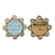 thumbnail image 1 of Broche de flores Unbranded Patrón de onda cultural tradicional japonesa regalo de joyería para mujeres y niñas, 1 of 3