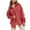 Watermelon Red womens coat, variant on Usmixi Womens Winter Shacket Jacket Womens Casual Coat Long Sleeve Solid Turndown Button up Shirts Jacket Ladies Fall Lightweight Comfy Corduroy Outwear with Pocket 2023 Shacket Jacket