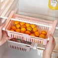 thumbnail image 2 of Nvzi Retractable Drawer Refrigerator Storage Box Food Preservation Sorting Storage Box Refrigerator Shelf Plastic Storage Box for Refrigerator Shelves Under 0.5 Inches - White, 2 of 4