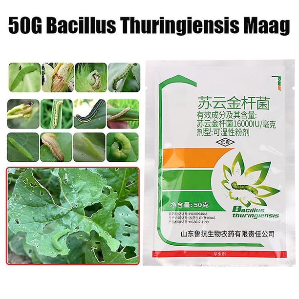 paquetes de insecticida biopesticida para árboles frutales y vegetales Bacillus Thuringiensis