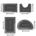 thumbnail image 3 of Bathroom Rug Set 4 Piece Large Size Super Absorbent Microfiber Non Slip Backing Washable Perfect For Home Hotel Shower Rugs For Bathroom, 3 of 6