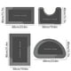 thumbnail image 3 of Juego de 4 alfombras de baño, tamaño grande, súper absorbentes, lavables en seco, antideslizantes, fáciles de limpiar, ideales para cualquier hogar, hotel, ducha, alfombra de baño de poliéster., 3 of 6