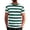 Green, variant on CIENVNSTG Horizontal Striped Breathable Loose Fit Basic T‑Shirts Mens Short Sleeve Crew Neck Casual Tops for Summer Outdoor Wear Green XXL