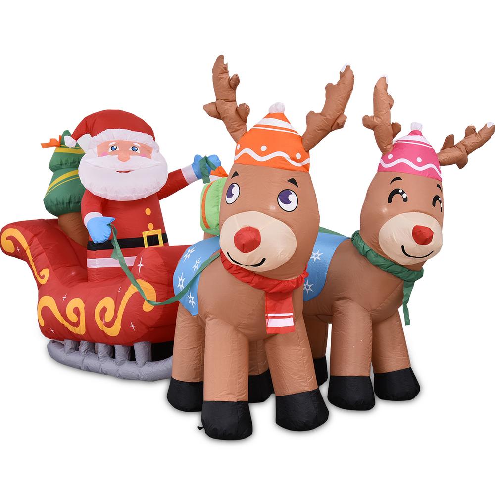 IMSHIE Christmas Inflatable Santa Claus Reindeer, Christmas Blow Up