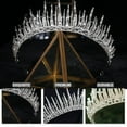 thumbnail image 2 of unbranded  Elegant Bridal Rhinestone Crown Female Bride Queen Bridesmaid, 2 of 8