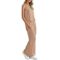 thumbnail image 5 of PRETTYGARDEN Women's Summer 2 Piece Set Loose Tank Top Wide Leg Pants Casual Matching Lounge Travel Outfits Tracksuit, 5 of 8