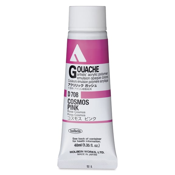 Holbein Acrylic Gouache - Cosmos Pink, 40 ml