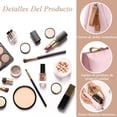 thumbnail image 3 of Cosmetiquera para Maquillaje, Bolsa de Cosméticos de Viaje, Bolsa de Cosméticos, Estuche de Cosméticos de Viaje, Mini Bolso Portátil, Bolsa de Cosméticos Impermeable con Compartimentos, Rosa, 3 of 4