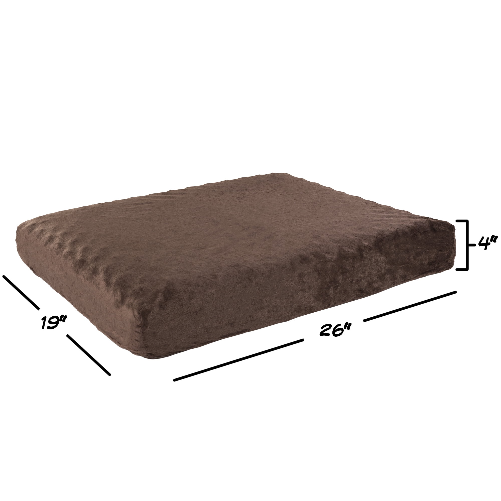 PETMAKER Orthopedic Pet Bed-Egg Crate and Memory Foam with Washable Cover 80-PET6006 Large Gray