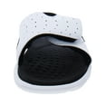 thumbnail image 3 of Under Armour Women's Casual Flip-Flops Faux Leather Sandals, Open Toe White/Black, 9, 3 of 3