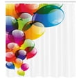 thumbnail image 3 of Ambesonne Colorful Shower Curtain, Vibrant Balloons Joy, 69"Wx70"L, Multicolor, 3 of 3