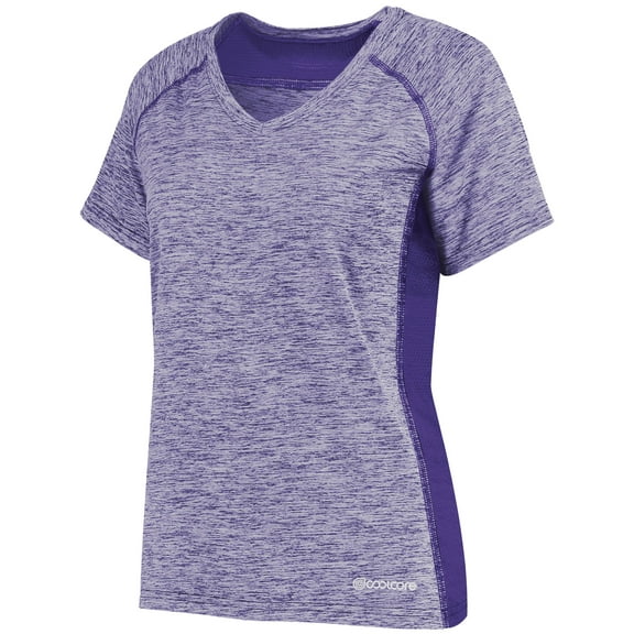 Holloway Sportswear S Womens Electrify Coolcore® Tee Purple Heather 222771