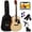 Natural, variant on Best Choice Products 41in Full Size All-Wood Acoustic Guitar Starter Kit w/Gig Bag, E-Tuner, Pick, Strap, Rag - Sunburst