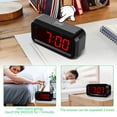 thumbnail image 5 of Reloj despertador digital KWANWA, batería de pared pequeña, 12/24 horas, LED, 5 of 5