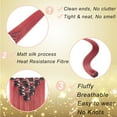 thumbnail image 5 of MY-LADY 26Inches 8Pcs/Set 18 Clips in Hair Extensions Straight Hairpieces Heat Resistant Synthetic Fiber Full Head Clip in Hair Hairpieces, 5 of 8