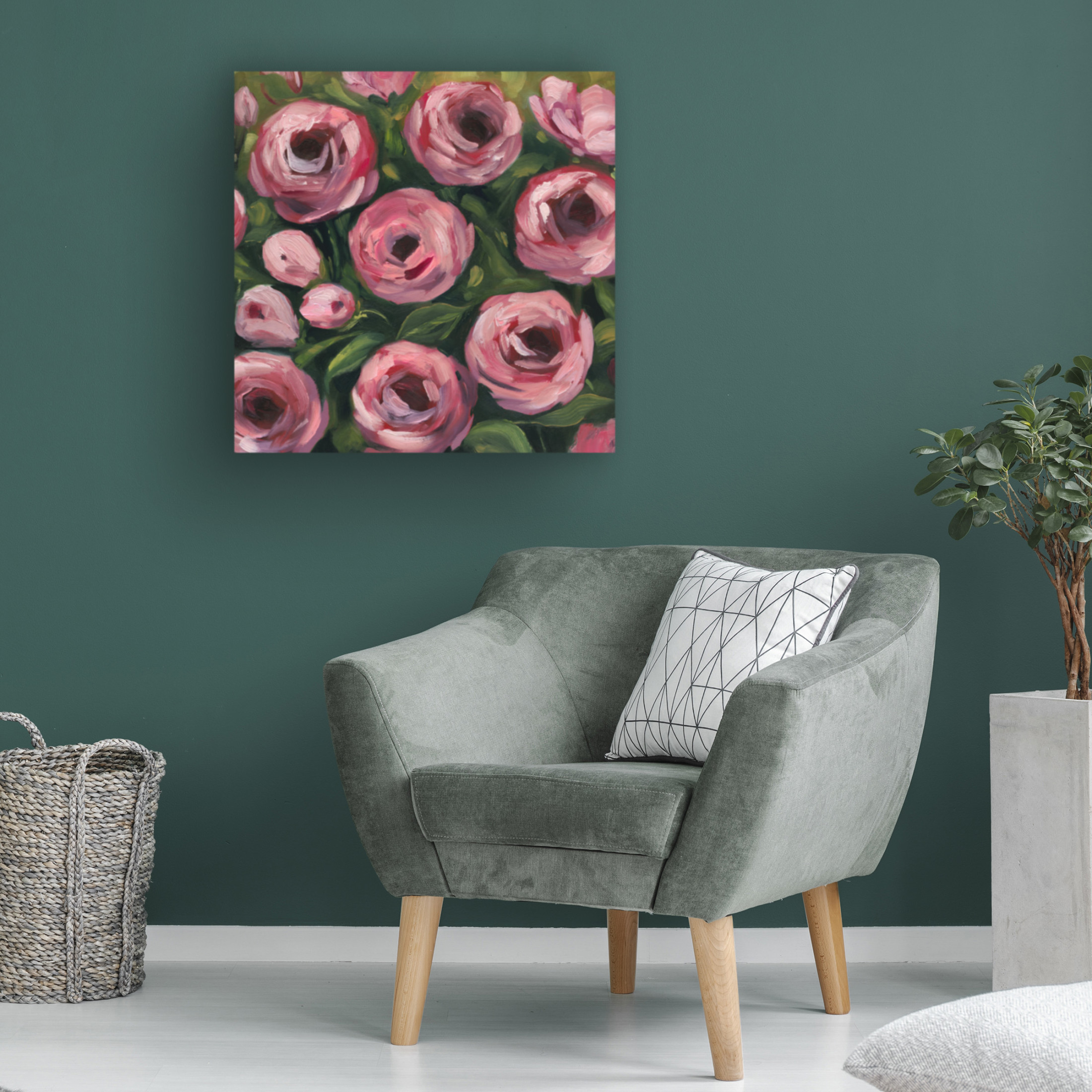 Trademark Fine Art Grace Popp Wiliest Roses I Canvas Wall Art