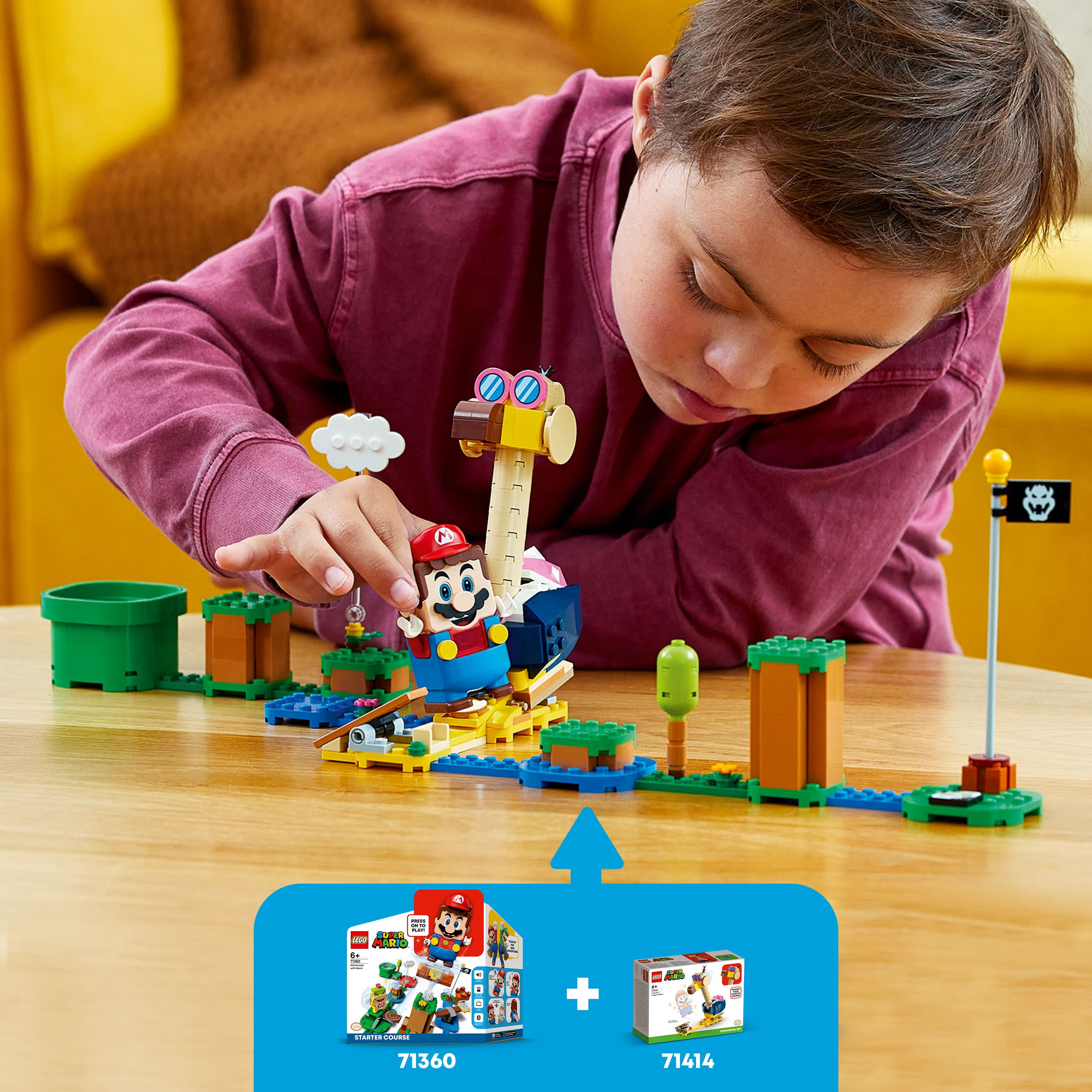 LEGO Super Mario Conkdor's Noggin Bopper Expansion Set 71414 Buildable Super Mario Toy for 6 Year Olds, Perfect Gift for Fans of Super Mario Bros