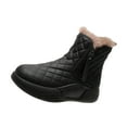 thumbnail image 1 of Bottes de Neige d'Hiver Doublées Chaudes Bottines Mode pour Dames Randonnée Randonneur Hiver 40 Noir, 1 of 9