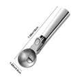 thumbnail image 3 of Old-school Ice Cream Scoop – Stainless Steel, Heavy-Duty, Spring-Loaded Release, Ergonomic Heat-Conductive Handle, Perfect for Ice Cream, Gelato, Frozen Yogurt, Cookie Dough, 3 of 7