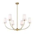 thumbnail image 3 of 3040-42MB-Z-Lite-Shannon - 6 Light Chandelier In Traditional Style-19.25 Inches Tall and 42 Inches Wide-Matte Black Finish, 3 of 7