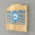 thumbnail image 4 of Philadelphia 76ers City Dart Board Cabinet Set with 6 Steel Tip Darts, 4 of 6