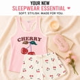 thumbnail image 7 of Andree Joan Womens Pajama Shorts Set Sleeveless Girls Sleep Shirt and Pajama Shorts 2 Piece, 7 of 7