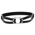 thumbnail image 2 of 2x Liga de Pierna Elástica de Cuero Diseño de Gato Banda de Muslo Arnés Corporal Accesorios para Fiesta Zulema Correas de cinturón de liga de pierna elástica, 2 of 8