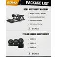 thumbnail image 2 of Hip Thrust Machine, 800LBS Plate-Loaded Glute Drive Band Peg, Heavy Duty Glute Bridge Machine with Weight Holder for Home Gym, Home Workout Equipment for Glute Muscles Building, 2 of 9