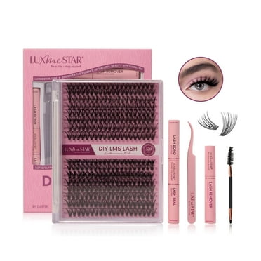 Lash Extension Kit DIY 300 pcs Lash Clusters Eyelash Extension Kit