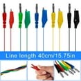 thumbnail image 4 of EIMELI  25/30Pcs Back Probe Kit 1000V/10A Stainless Steel Back Probe Pins with Alligator Clip Banana Plug to Alligator Clip Multi Color Car Test Probe Pins Set for Car, 4 of 7